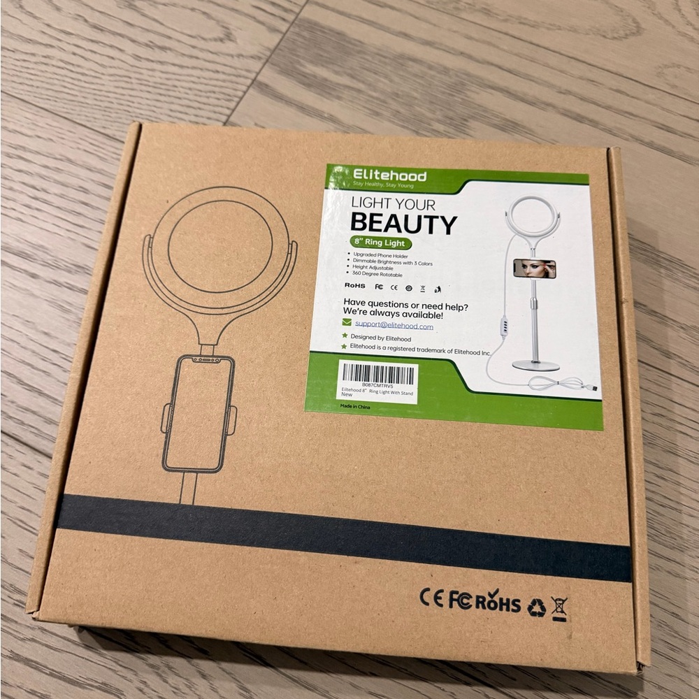 Ring Light with Stand - White